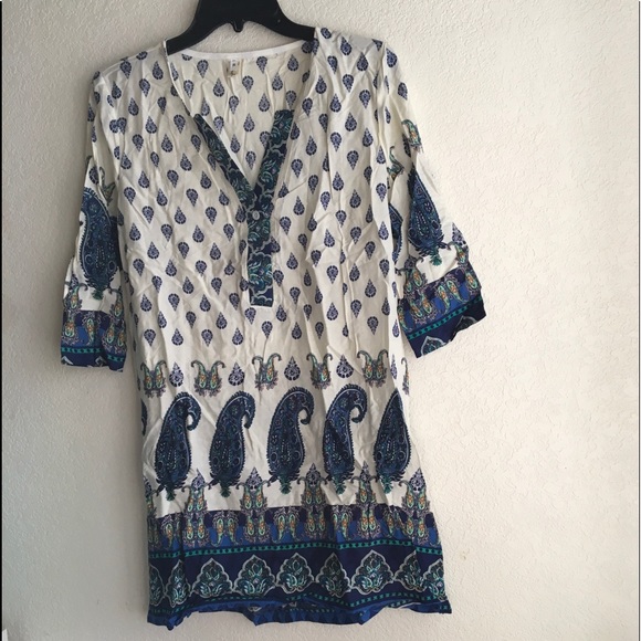 S size Fall Long Sleeve Boho Dress - Picture 5 of 5